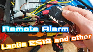 How to add 10$ Remote alarm to Laotie ES18 or other similar Chinese Escoot in 60sec 😂🍕🍻🏴‍☠️