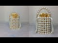 DIY Bucket Beaded Bag Tutorial | Handmade Beaded Bag Making Step by Step
