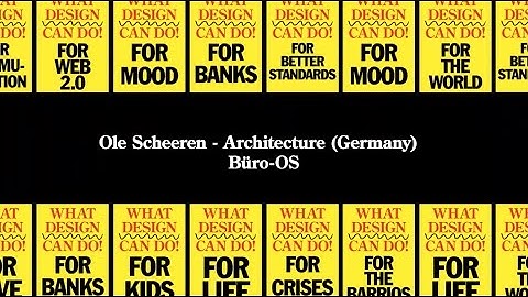 Ole Scheeren - What Design Can Do 2015