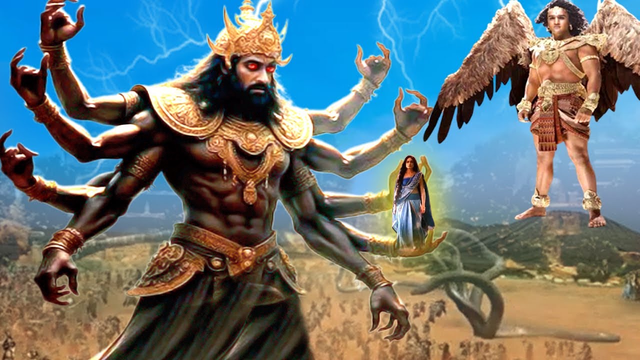 मेरी माता को छोड़ वरना तेरी सारी भुजाएं काट दूंगा  | Garud katha@merekanha905