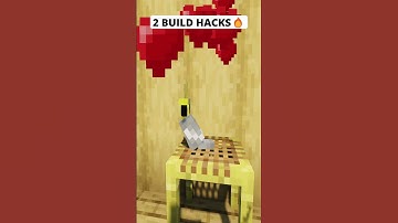 MINECRAFT 2 BUILD HACKS 🔥 #shorts