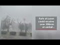 Shocking Footage Shows Super Typhoon Fung-wong Tearing Through Philippines