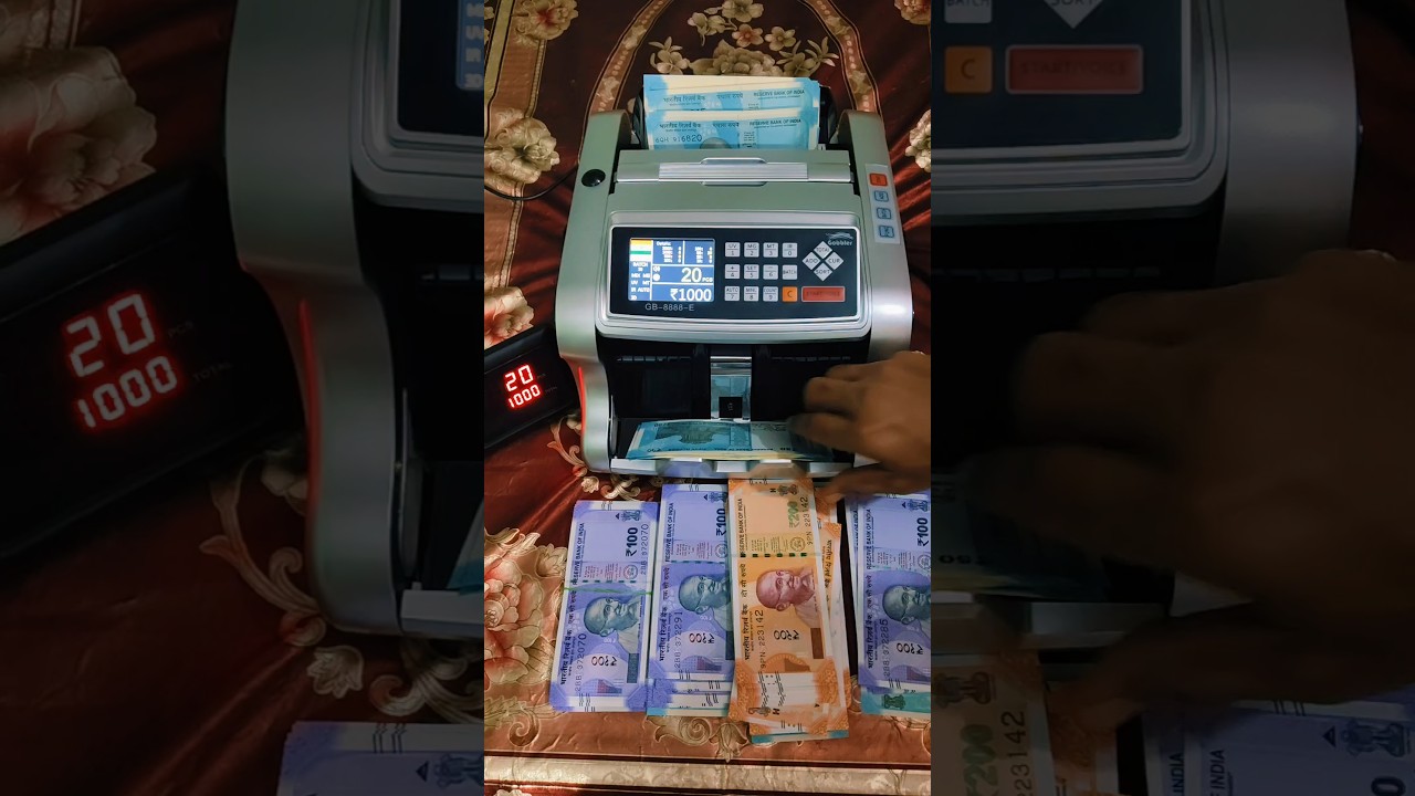 ₹50 💸Note Batch Count Set of 20 Pieces Value Worth 💵₹1000 in 💰 Money Counting Machine 