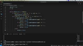 Algorithms and Data Structures Made Easy - Stack Practice: Valid Brackets