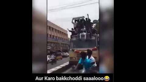 Viral video | Students fall from the bus Chennai