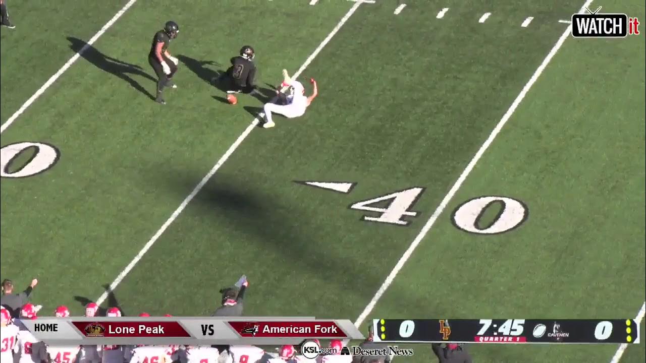 6A Football American Fork vs Lone Peak High School 2018 UHSAA State