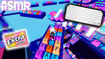 ASMR Roblox 🍀 Clicky Keyboard Tower Relaxing Gum Chewing + Whispering  💤