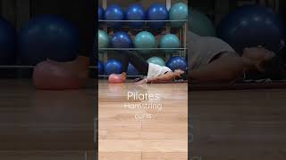 Hamstring curls. #pilates #smallball #pilateswithNatasa