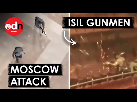 Terrifying Footage Inside Moscow's Concert Hall During Attack - YouTube