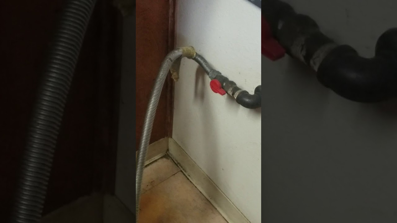How to disconnect your kitchen stove gas pipe line YouTube