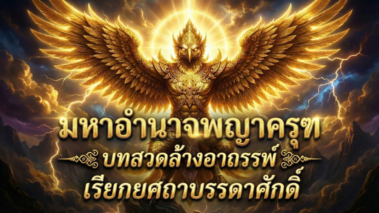 มหาอำนาจพญาครุฑ บทสวดล้างอาถรรพ์ พลิกชีวิตเรียกยศถาบรรดาศักดิ์ เห็นผลทันตา
