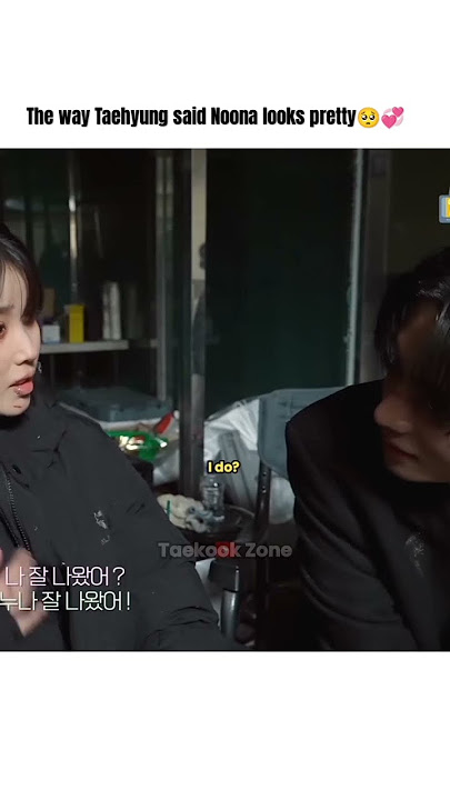 Taehyung to IU : Noona look pretty 💞 [#LoveWinsAll BTS✨] #bts #taehyung #iu #taekookzone