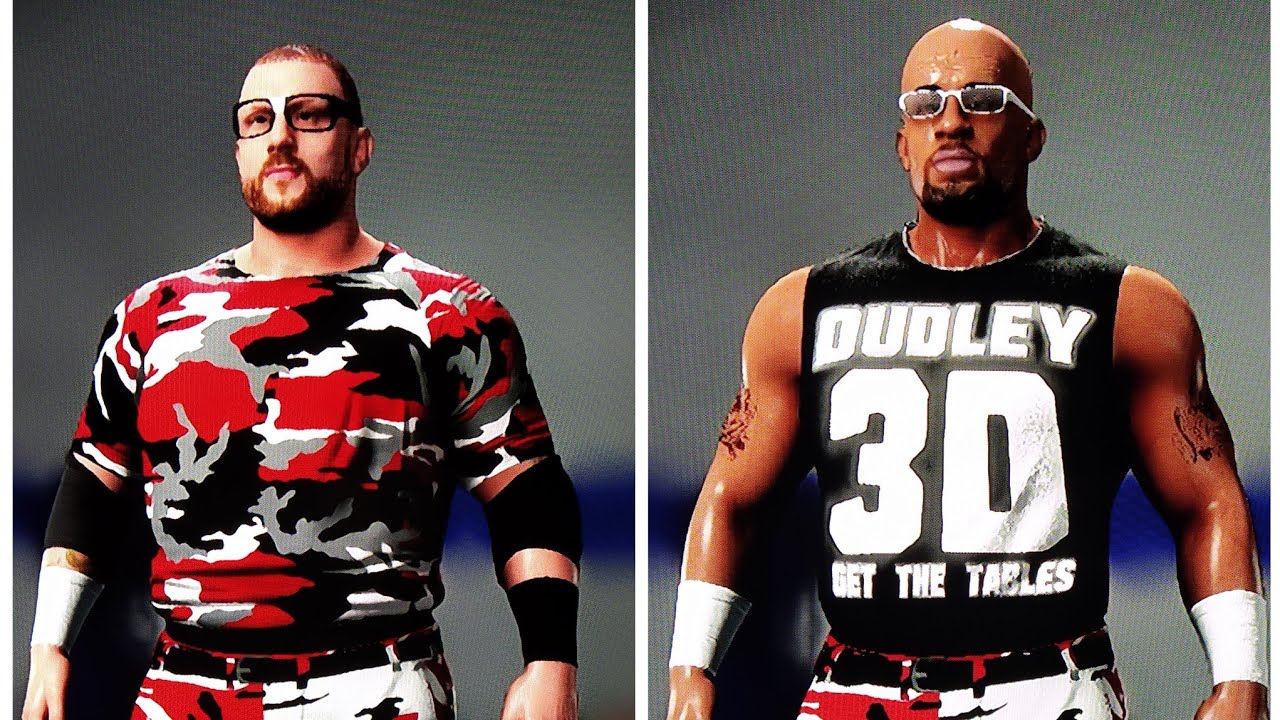 WWE2k18 caw formula :Bubba Ray & D-Von THE DUDLEY BOYZ 'Team 3D