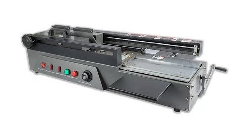 SIGO SG-M40 A4 manual glue binding machine with solar cutter