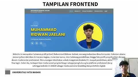 Tugas Akhir Pemrograman Web (Portofolio)