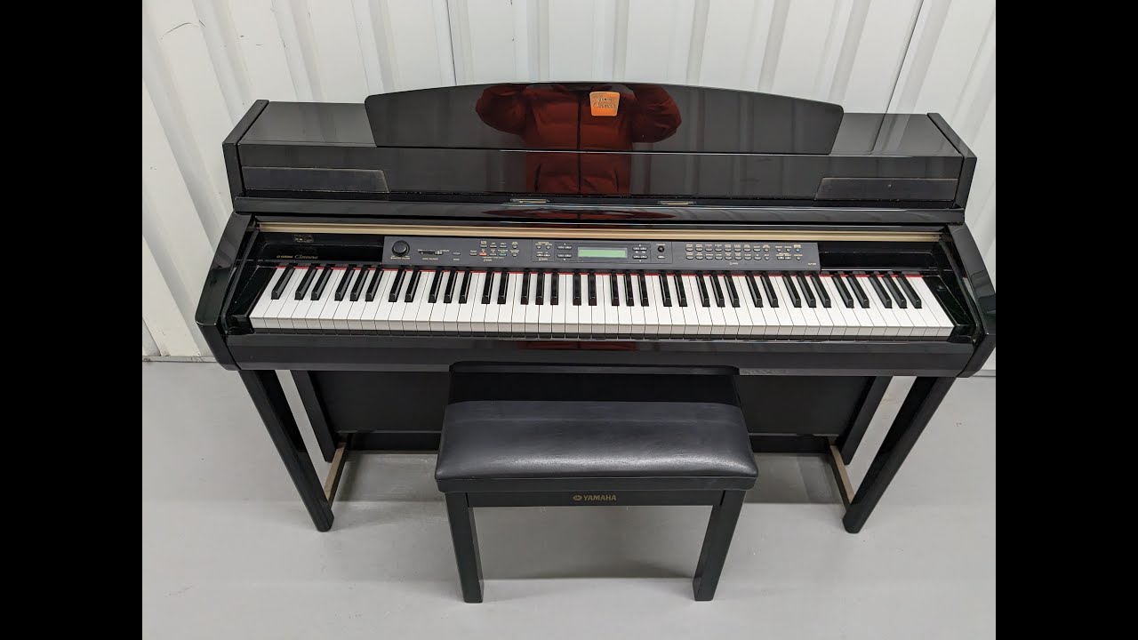 YAMAHA クラビノーバ　CLP280-PE Yamaha Clavinova CLP-280PE digital piano and stool in polished