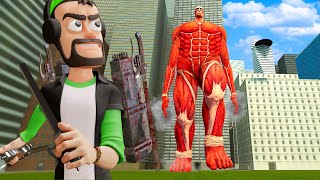 Protecting The World from Attack on Titan in Gmod?! (Garry's Mod Gameplay)