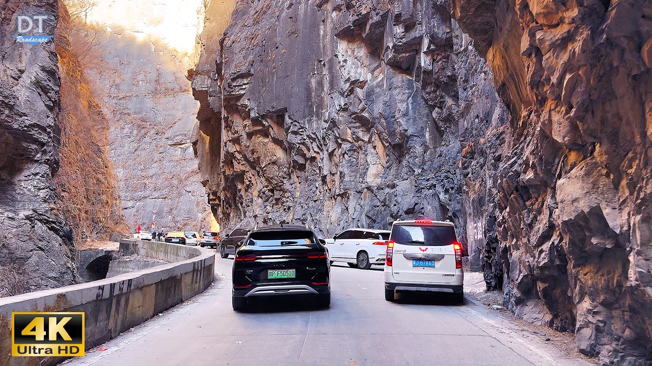 Driving in Heimaogou Grand Canyon 4K HDR - China's Most Famous Driving Route