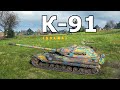 World of tanks k91  9 kills 104k damage