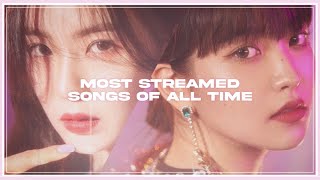 my most streamed songs of all time