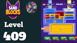 Sand blocks drop puzzle level  409  solution and walkthrough 