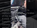 A merge of 3 videos of the noises than new carbon ceramic brakes make on a new BMW M3 Competition