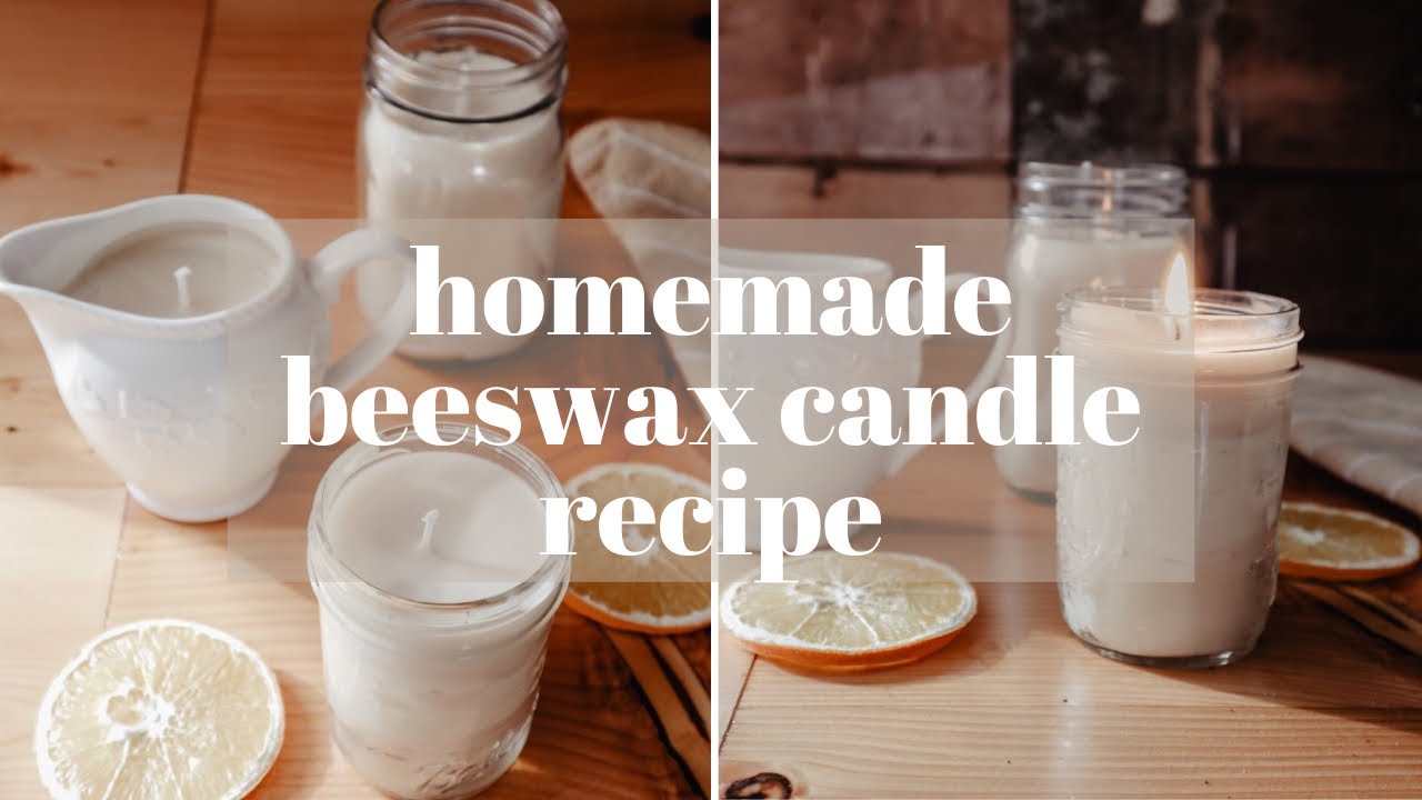 The Easiest Beeswax Candle Recipe  Homemade Gift Ideas - Our Oily House