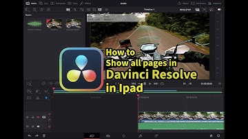 How to Show all pages in Davinci Resolve in iPad| DAVINCI RESOLVE FOR IPAD HACKS