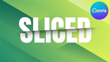 Canva Tutorial: How to Make a Sliced Text Effect