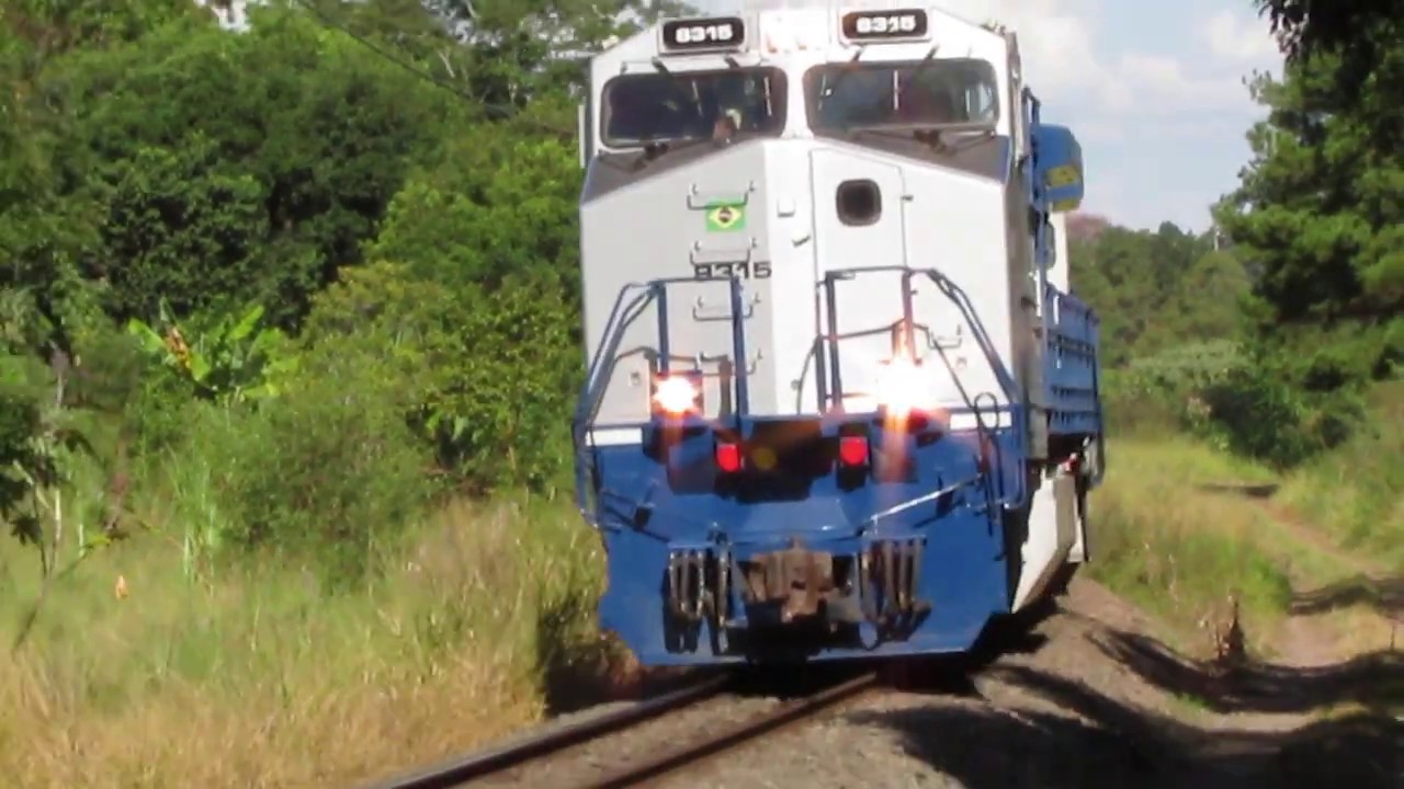 Dash Train Rumo Trem com dupla de DASH-9 #8315 e #8307 RUMO, PN KM 488 - YouTube