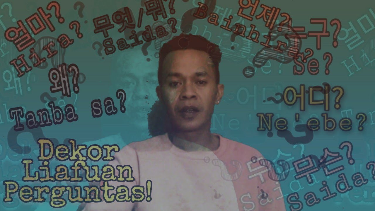 Korean question words 누구, 언제, 어디, 무엇... 