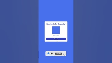 Random Color Generator #Short
