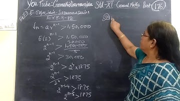 11th G-Maths [Part-176] Ex-5.3-10 sequence and series    T.M-E.M Gomathi dharmarajan