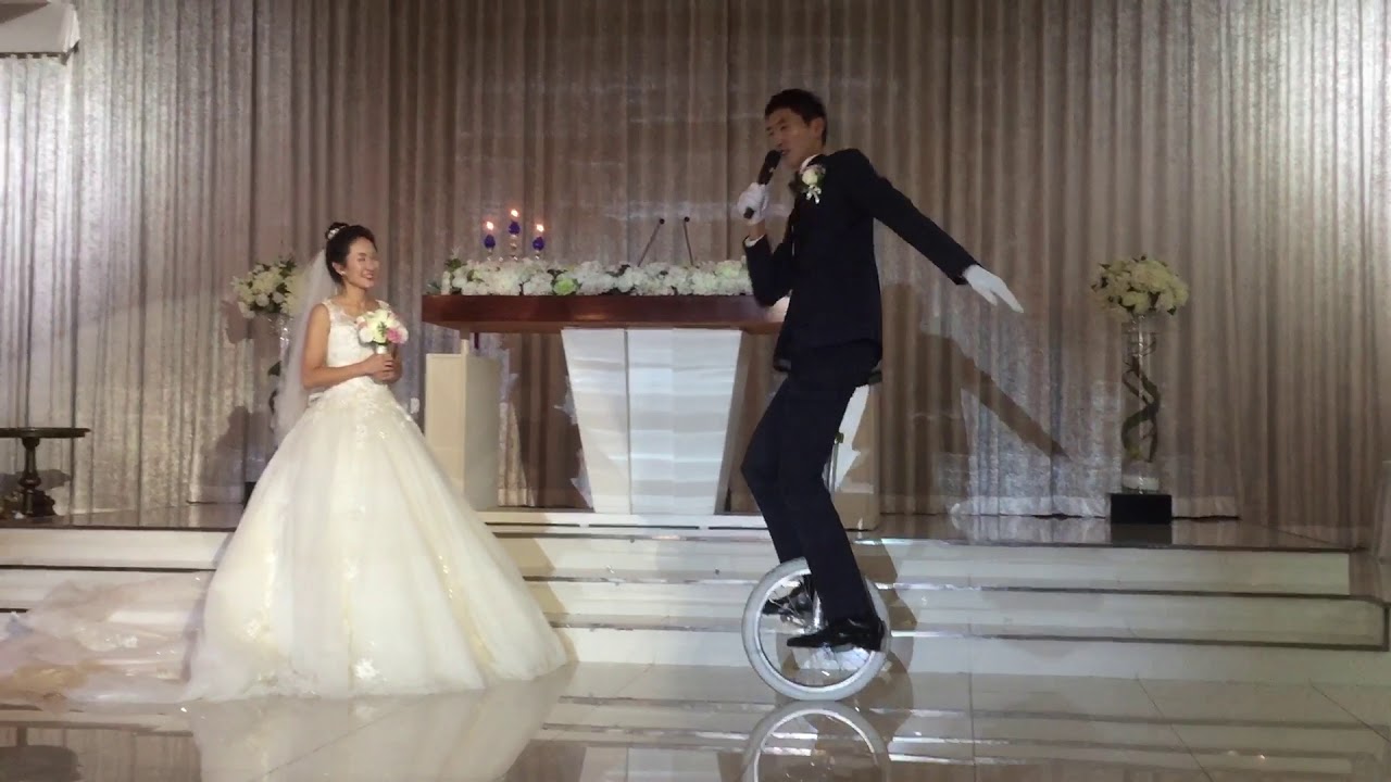Bruno Mars �Marry you� 외발자전거 웨딩 축가_ Wedding unicycle