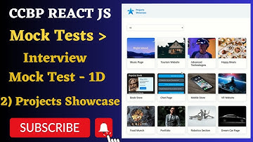 Interview Mock Test - 1D | Projects Showcase | REACT JS | NxtWave | CCBP 4.0
