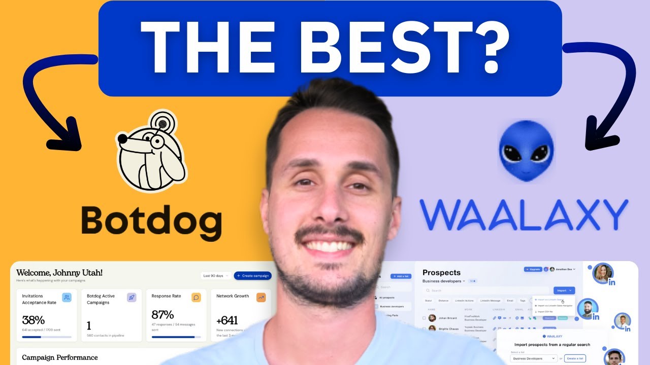 Botdog VS Waalaxy: Which Tool is The Best for LinkedIn Outreach? (2026)