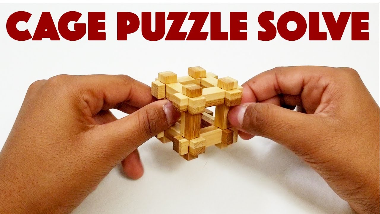 How to solve a 12 Piece Wooden Cage Puzzle - YouTube