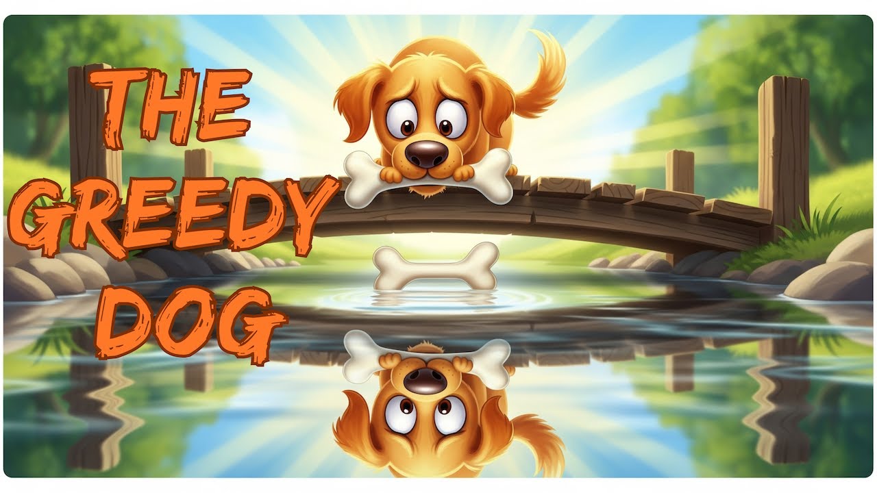 The Greedy Dog | लालची कुत्ता | Bedtime Moral Story for Kids | Hindi Kahani