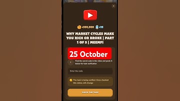 Why Market Cycles Make You Rich or Broke | Part 1 of 5 | MeemFi #memefi  #airdrop