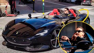 ZLATAN IBRAHIMOVIC DRIVES HIS $5 M FERRARI SP2 MONZA