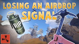 LOSING AN AIRDROP SIGNAL | Rust Solo Survival