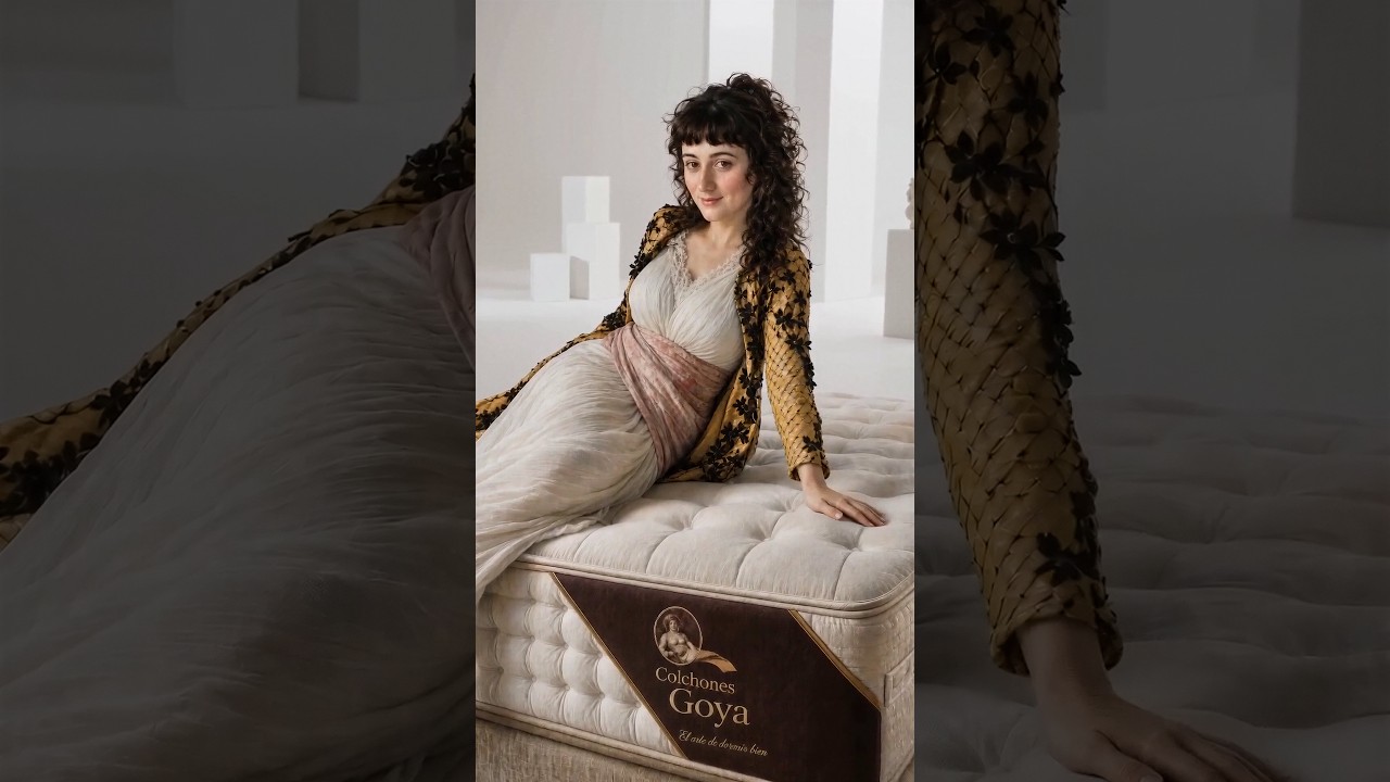Still from the Colchones Goya commercial, after Goya