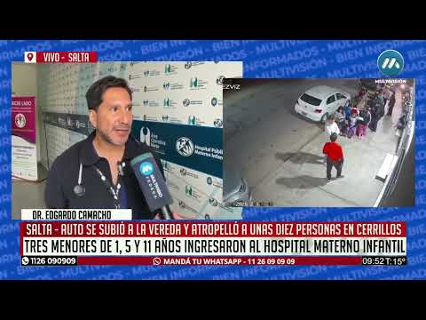 Cerrillos: un bebé de un año sigue internado y otros dos niños recibieron el alta tras el siniestro