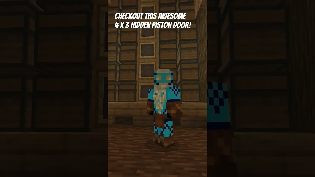 Checkout this awesome 4x3 #pistondoor for #Minecraft #Bedrock!