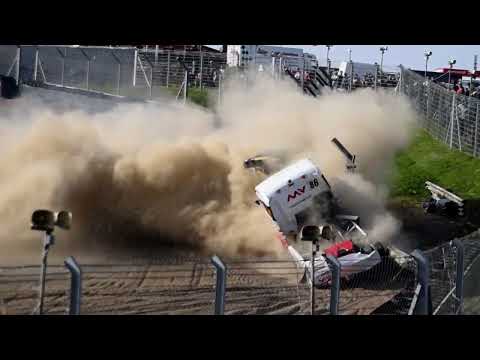 British Truck Racing Championship 2023 at Brands Hatch Red Flag Crash