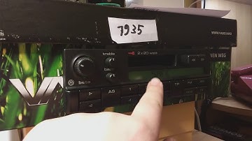 Volkswagen beta 4 how to enter the code