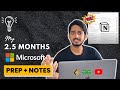 My microsoft preparation roadmap  notes  complete guide  25 months  microsoft faang faangm