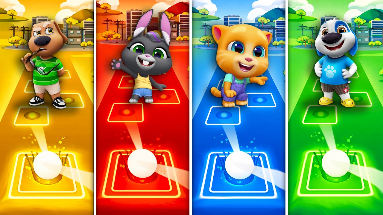 Talking Tom & Friends 🎶 Tiles Hop EDM Rush