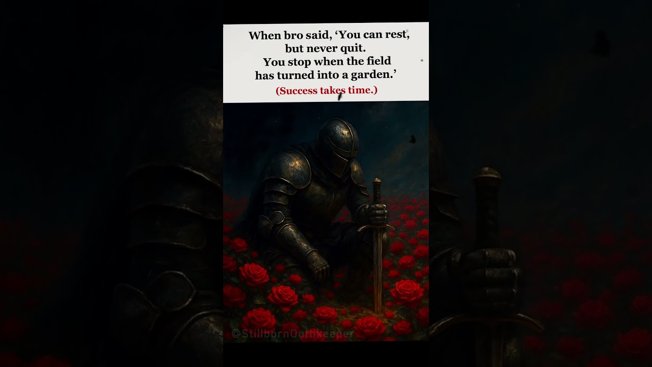 Never Quit Brother, It Takes Time 