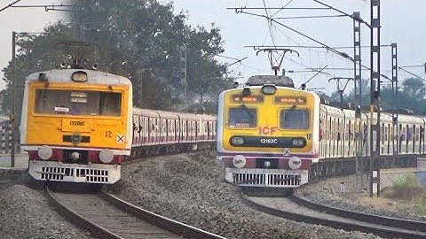 Quick Speedy Bandel-Katwa+Katwa-Howrah EMU Train Skip Huge Curve Back to Back | Eastern Railways
